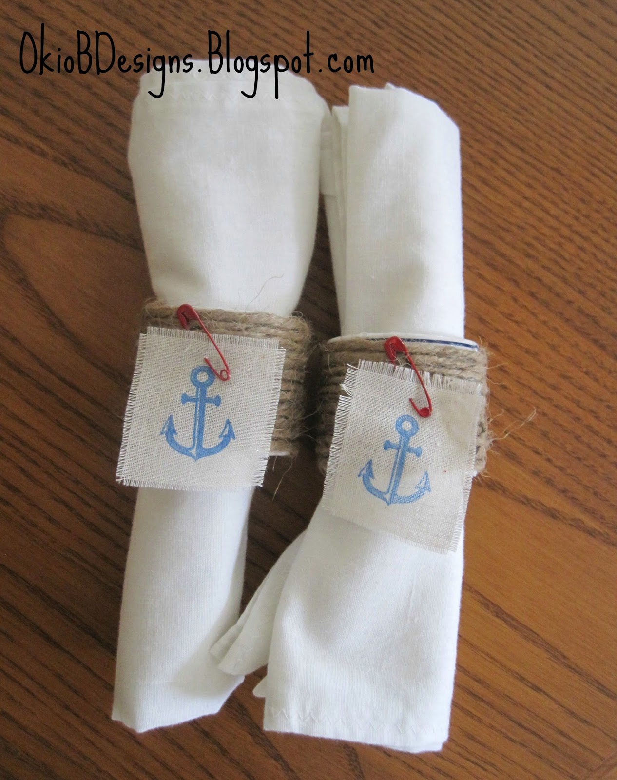 Nautical Napkin Rings Okio B Designs