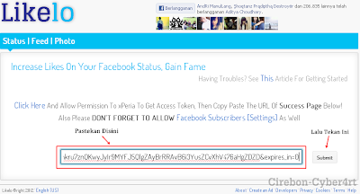 Autolike Status Facebook Bulan Desember 2012 - 100% Work