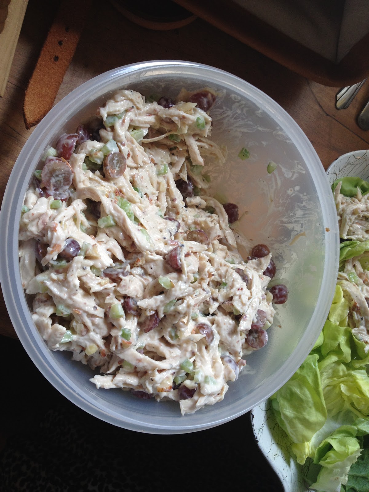 The Kitchen Adventures Wedding shower tea party Chicken salad cups