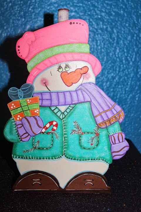 Porta servilletas Muñeco de Nieve. | Manualidades Navideñas Paty