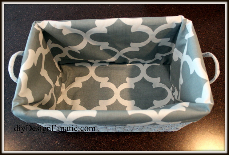 diy Design Fanatic How To Make A Liner For A Basket