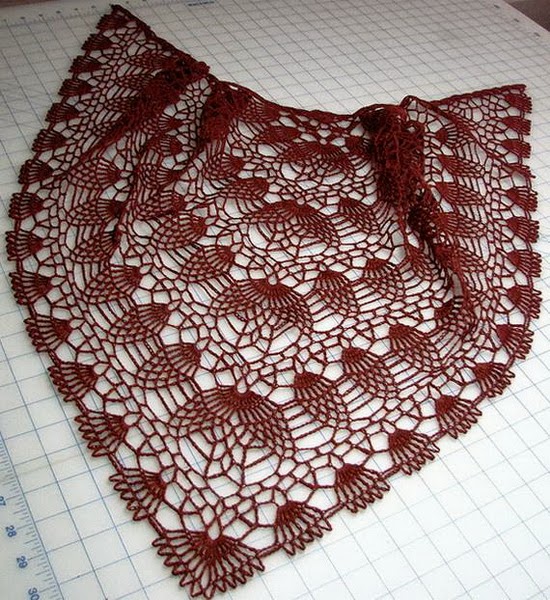 Crochet Shawls Crochet Shawl Pattern Pineapple Crochet Lace
