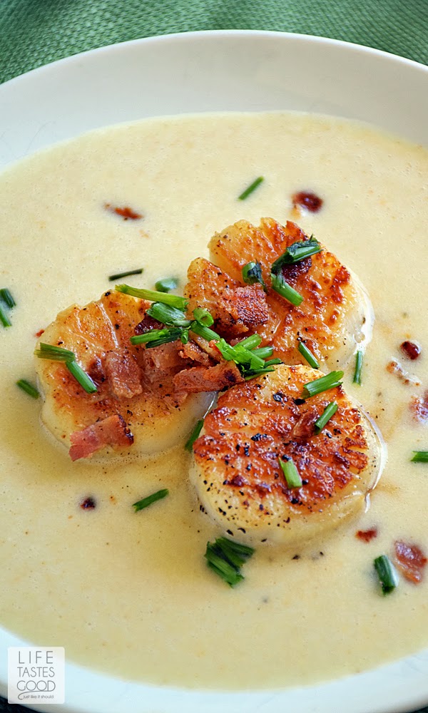 PanSeared Scallops with Corn Puree Life Tastes Good