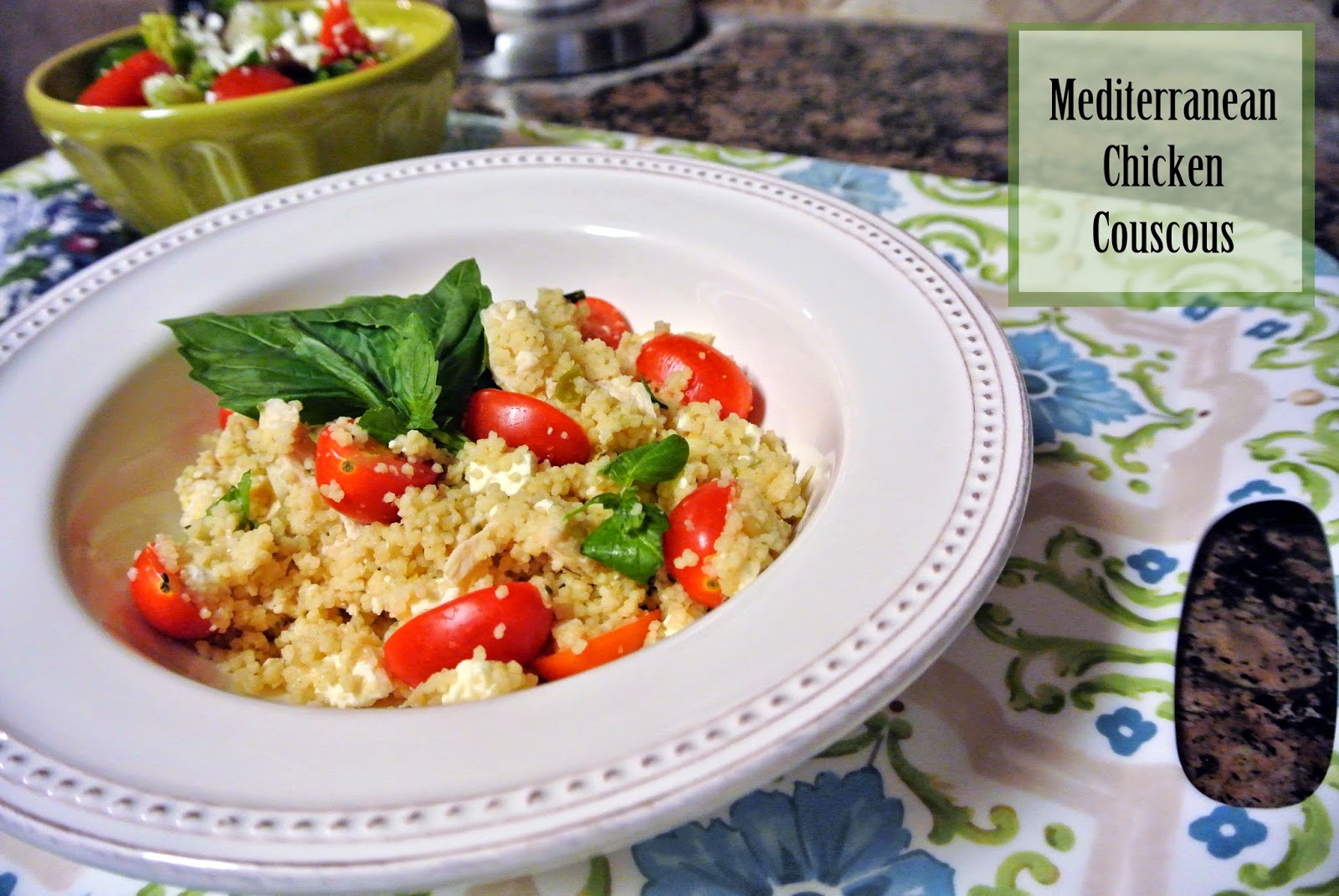 birdie feathers Mediterranean Chicken Couscous