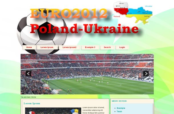 Soccer Football Cup Green Joomla Theme Template Soccer Football Cup Green Joomla Theme Template