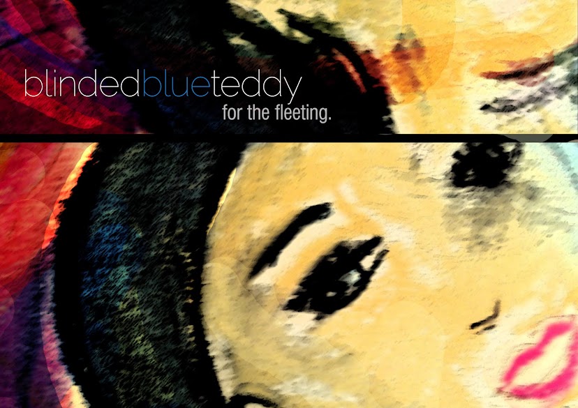 blinded blue teddy