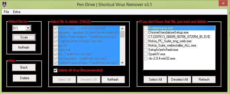 delete shortcut virus on pc