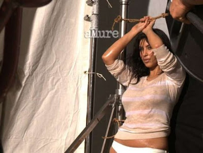 idegue-network.blogspot.com - Mengitip Sesi Foto Hot Kim Kardashian di Allure Magazine (March 2012)