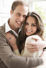 The Official Engagement photograph of  Prince WIlliam and Kate Middleton of London, England