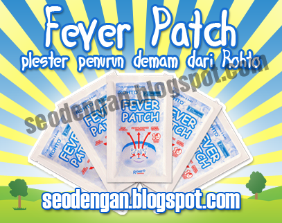 Fever Patch plester penurun demam dari Rohto