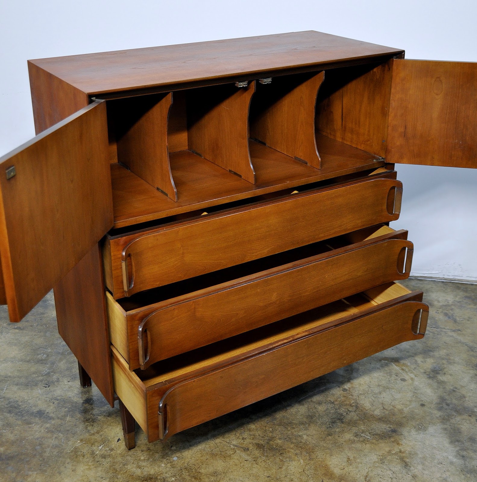 SELECT MODERN MidCentury Highboy, Chest of Drawers or Gentleman's Chest