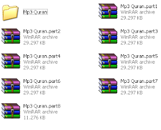 Hasil Split Software WinRar Gambar Cara TerMudah MengUpload File Besar Di File Hosting