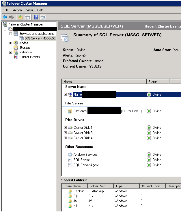 SQL Server Techniques Add Storage Drives as dependencies to SQL Server