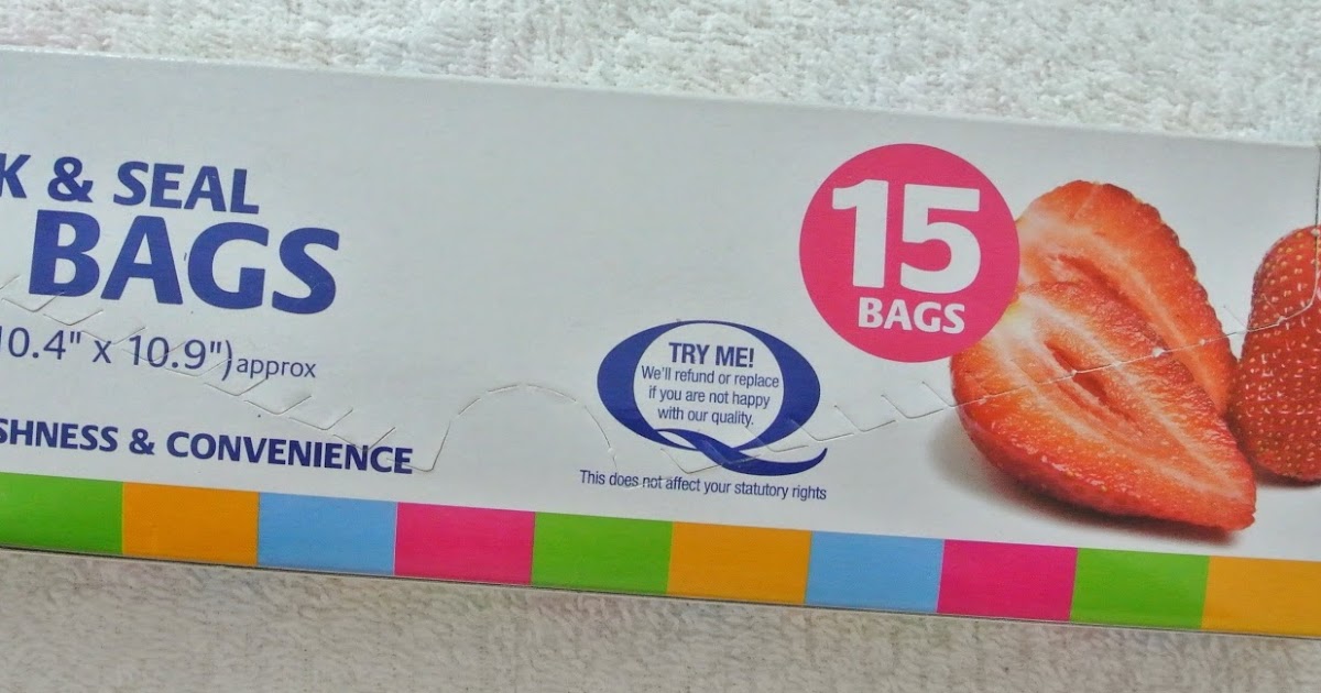 Bargain Brit Buys Poundland Slide Lock & Seal food bags