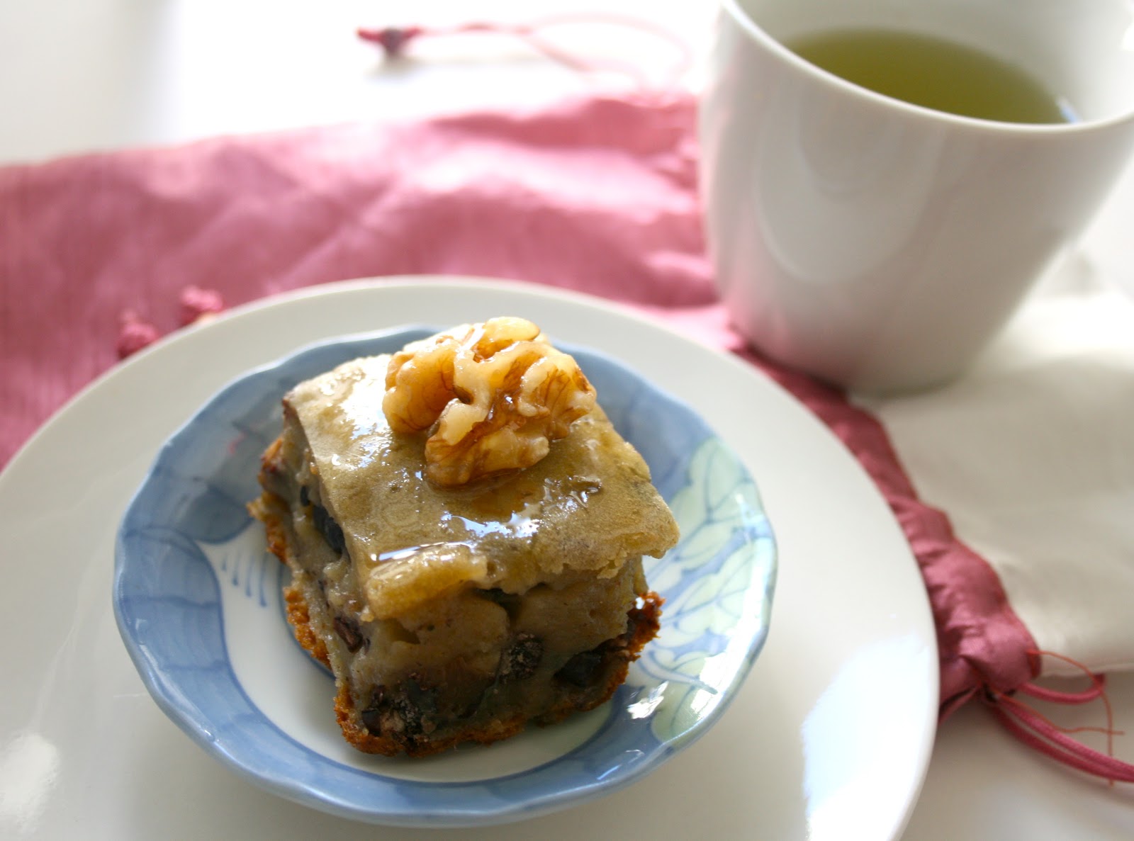 MD cooks for two Green tea & Red Bean Mochi Cake