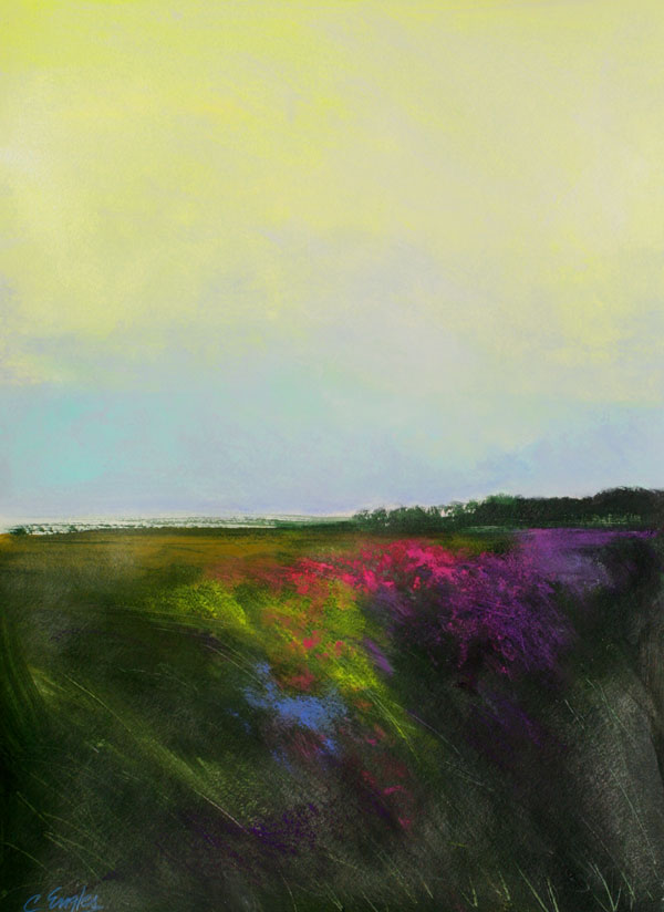 Carol Engles Art June Morning One, abstract landscape by Carol Engles