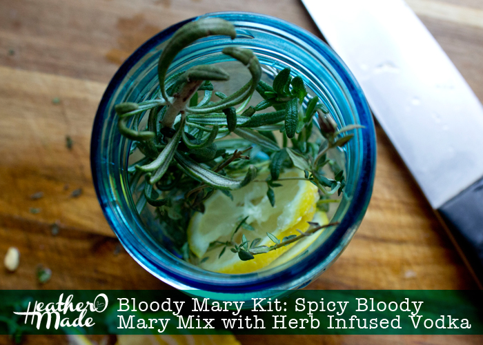 Heather O Made Homemade Gift Bloody Mary Kit with Spicy Bloody Mary