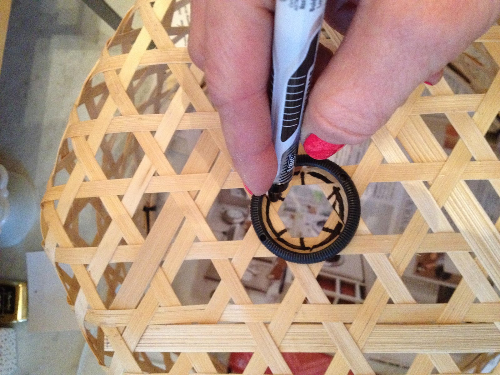 SHINY THINGS Basket Shade via IKEA