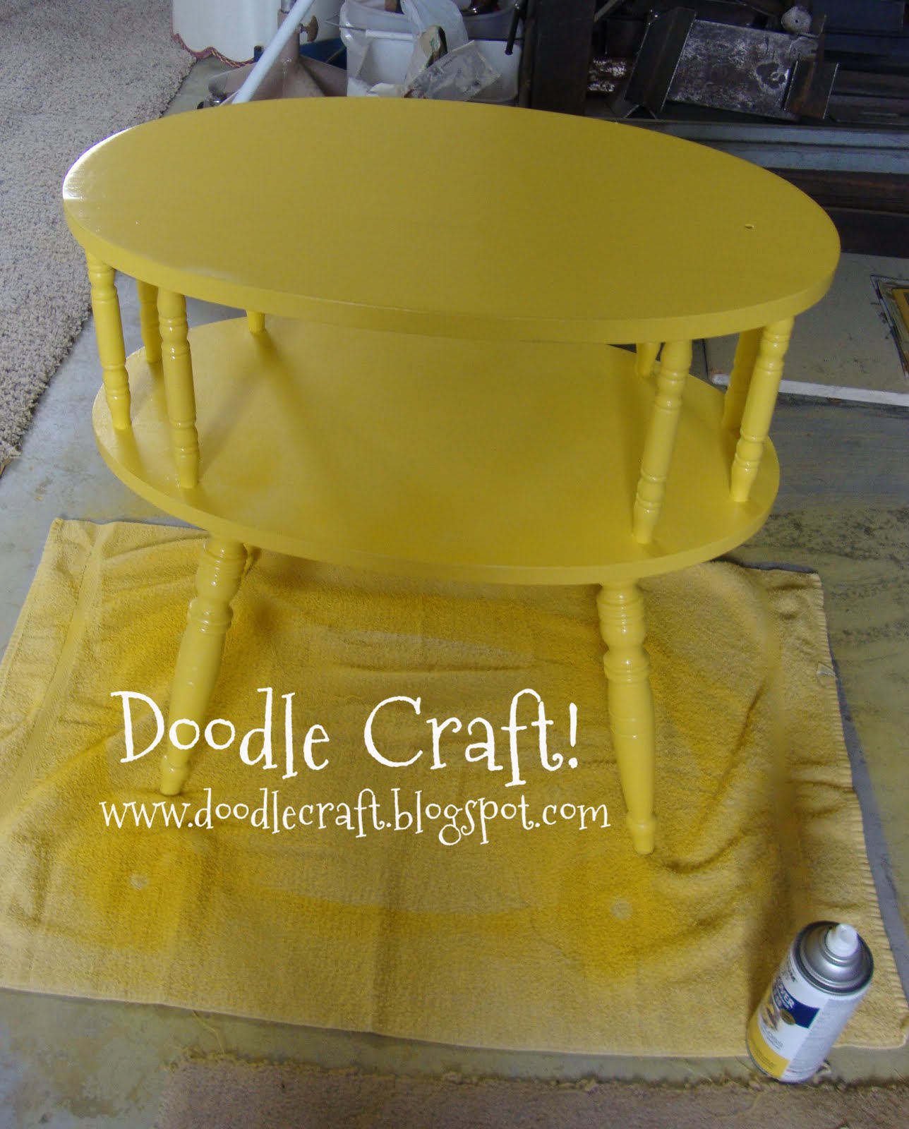 Yellow End Table