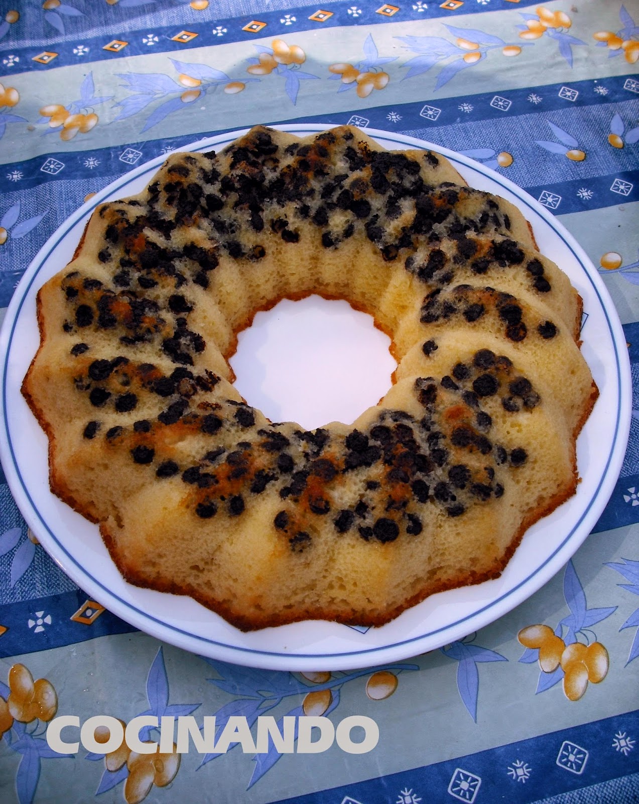 Bizcocho De Limón Con Pepitas De Chocolate
