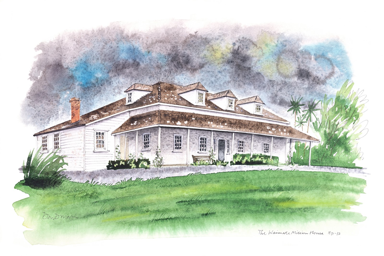 Don Donovan's World Prints For Sale The Waimate Mission House