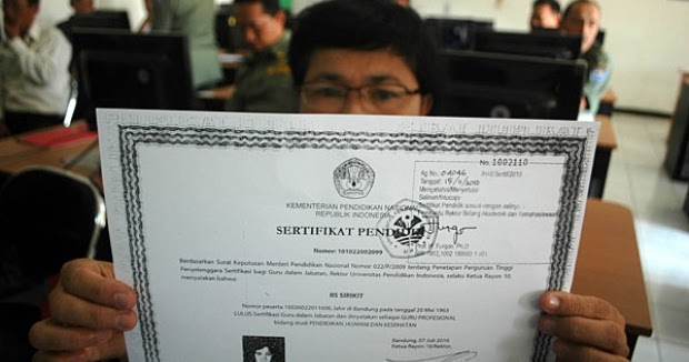 Hasil gambar untuk SERTIFIKAT PENDIDIK