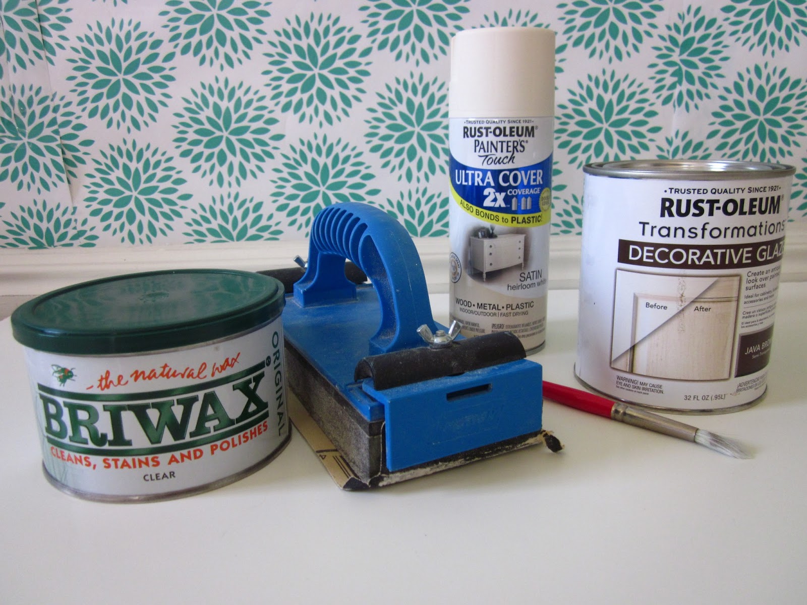 Honey I'm Home Painting a Side Table