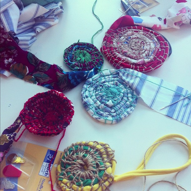 Brown Owls Members Blog Brisbane Basket weaving with fabric