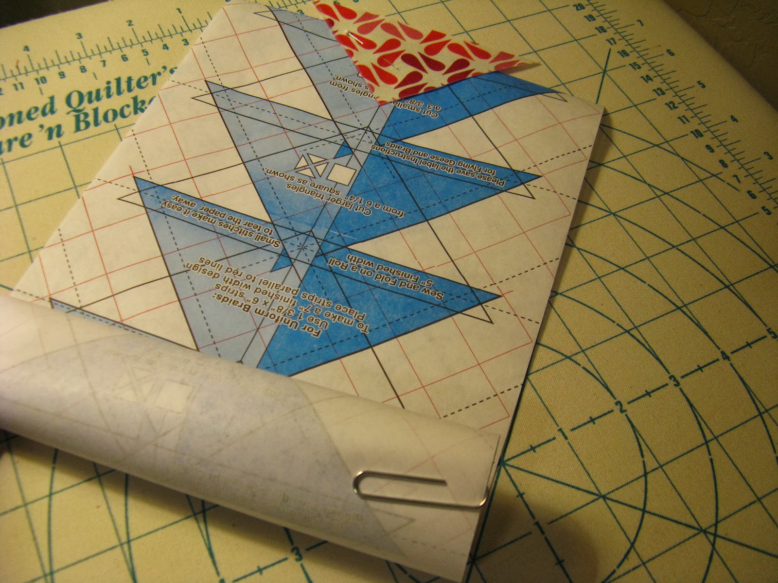 Braid Tutorial Using Sew and Fold Paper Triangles on a Roll