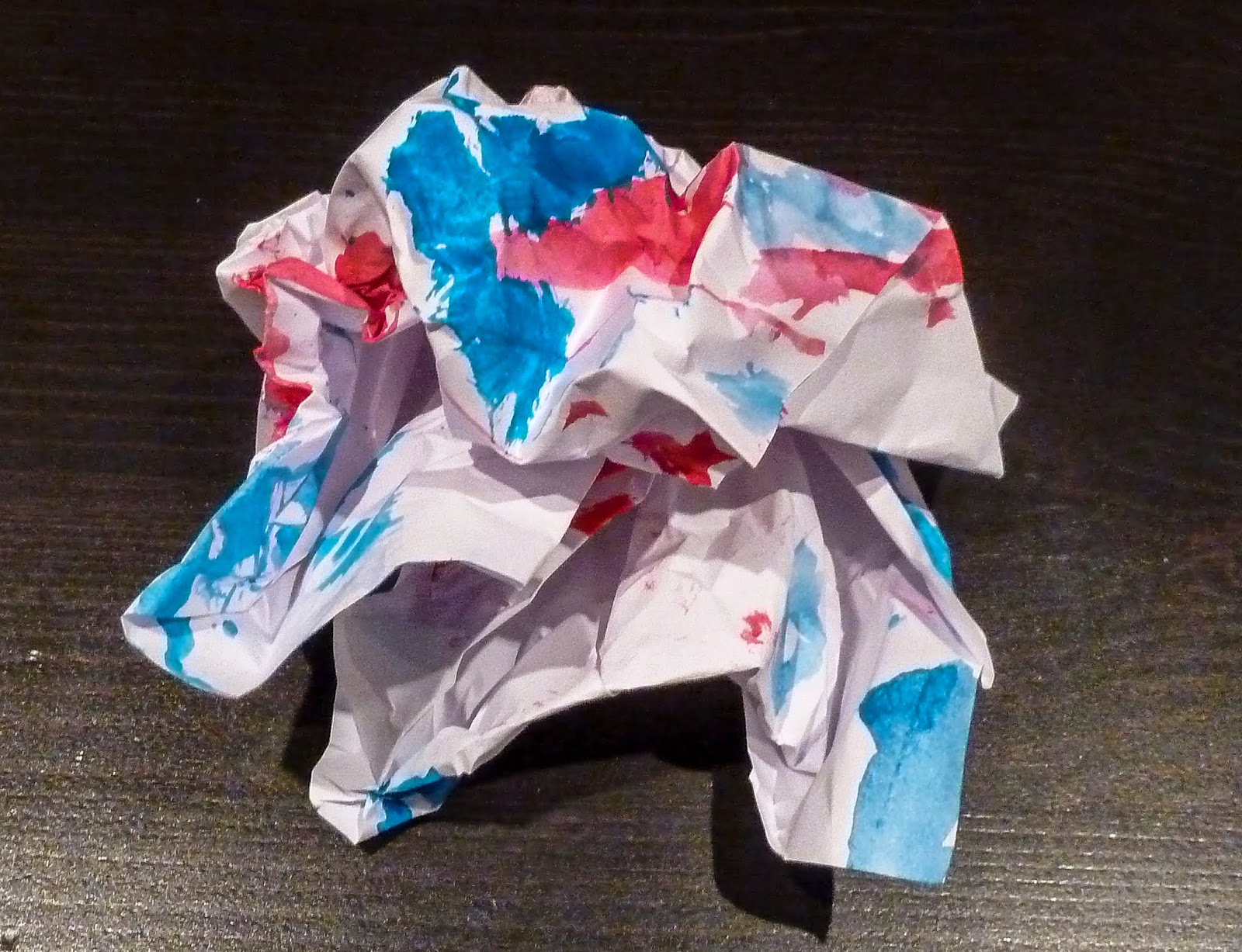 Children's Art Crumpled paper sculpture Travel Nature Art
