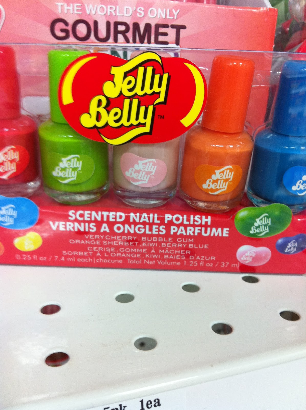 Jelly Belly scented nail polish! Saw this on the shelf of a local drugstore