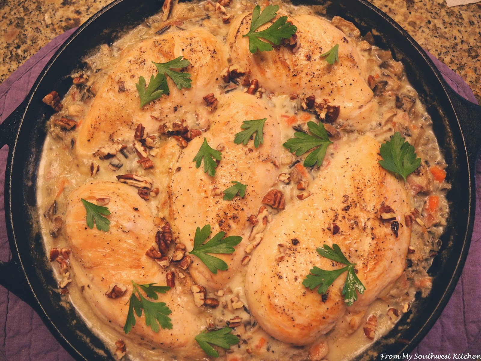 From My Southwest Kitchen ChickenAndWild Rice Skillet Casserole