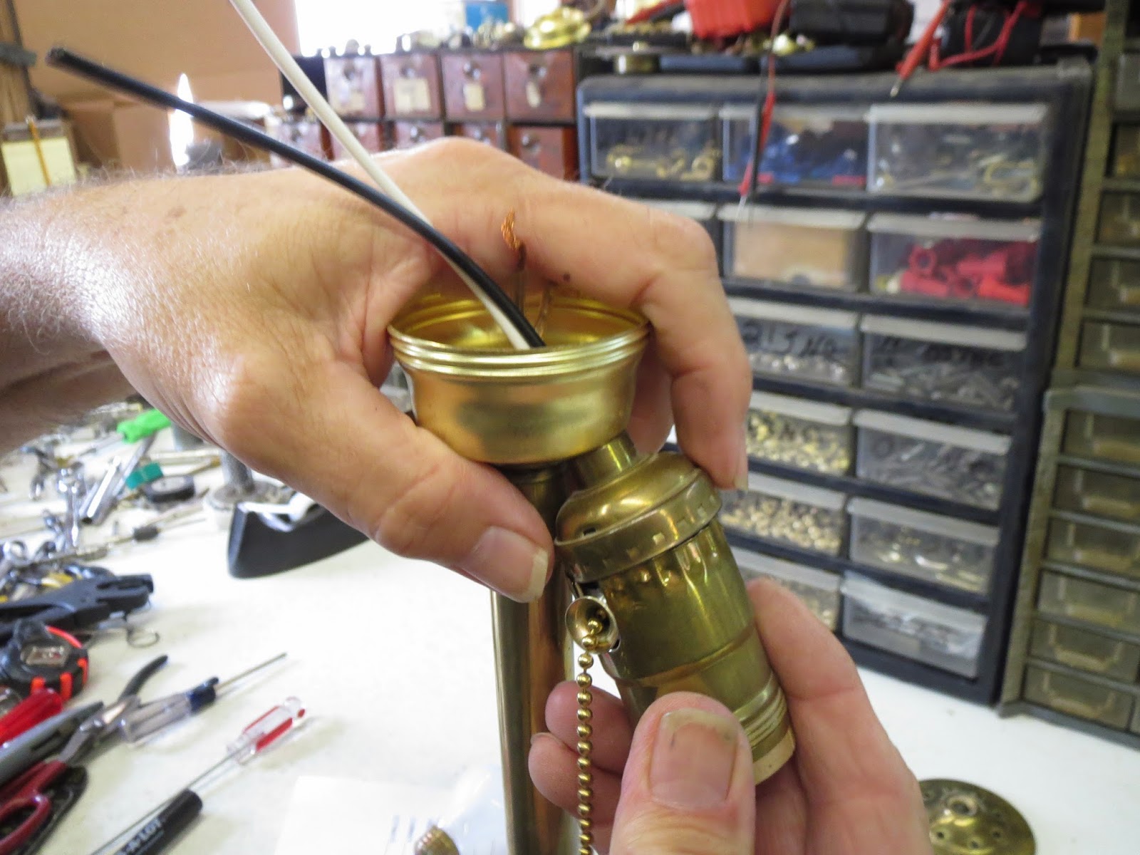 Lamp Parts and Repair Lamp Doctor Brass Table Lamp Pull Chain