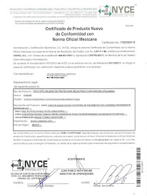 CERTIFICADO "NYCE"