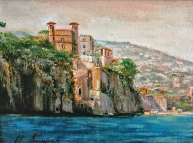 Vico Equense On Line La Personale Di Pittura Di Michele Scarpato Al Bar Marianiello Di Piano Di Sorrento