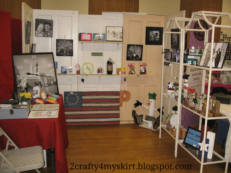 2 crafty 4 my skirt craft fair boutique booth set up