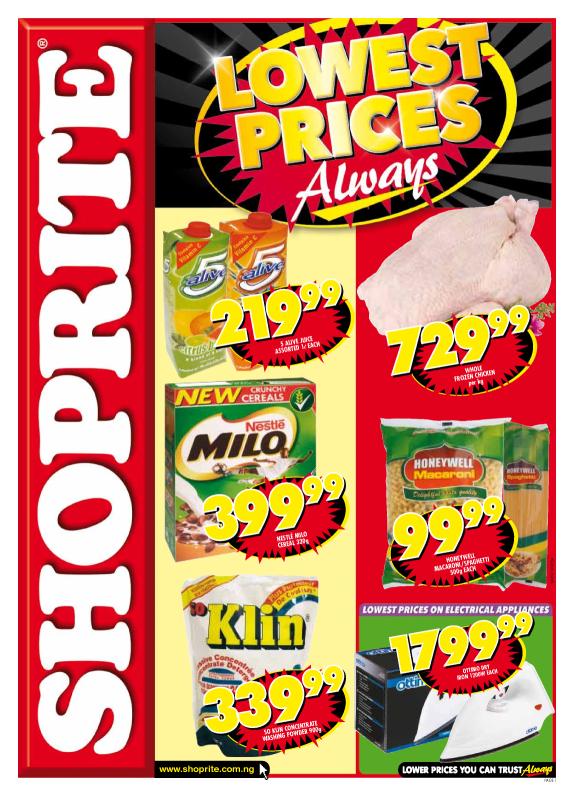 You Have Arrived Promos In Nigeria By Gloria SHOPRITE PROMOTIONS