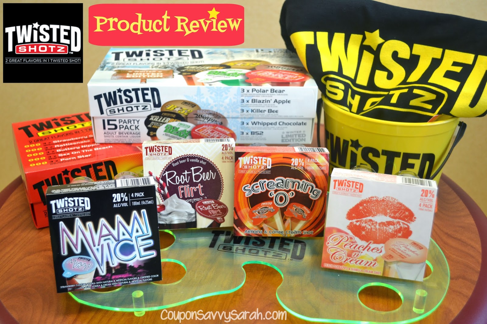 Coupon Savvy Sarah Perfect Party OnTheGo Twisted Shotz Review