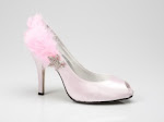 Ladies Evening Shoes - Baby Pink Occasion Shoes