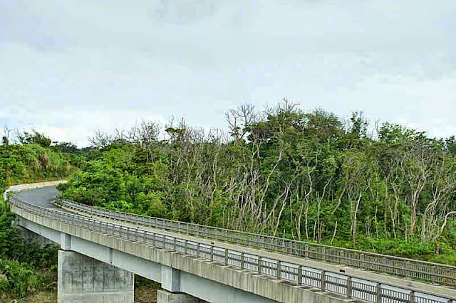 western side of dam, roadway