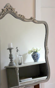 french painted ornate mirror lilyfield life blog