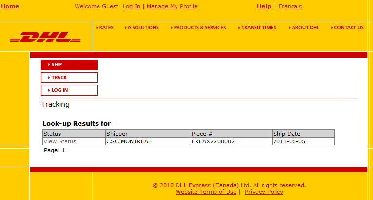 my dhl tracking my dhl tracking