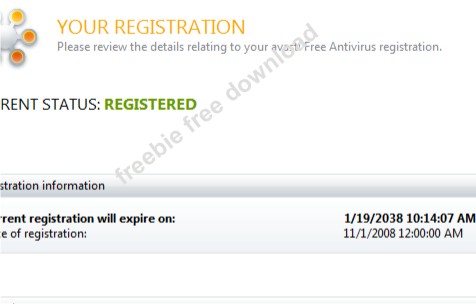 avast registration key