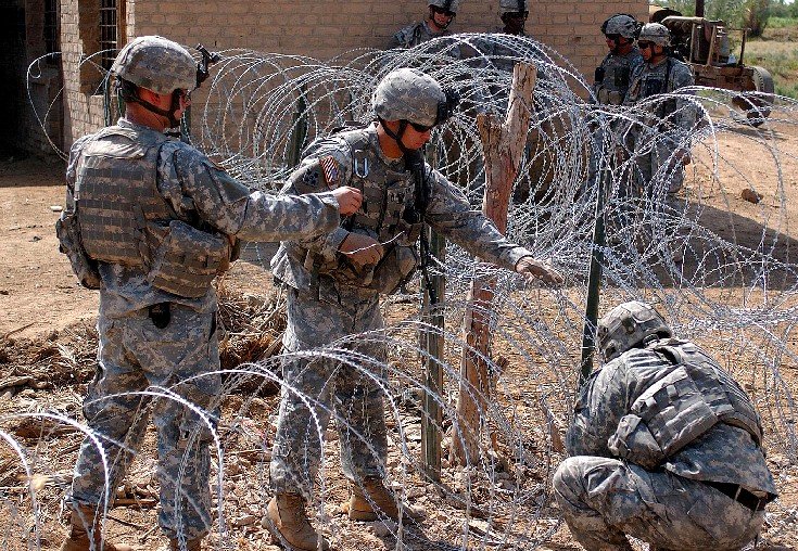 "Ajacks' I Don't Know Why, I just do" Concertina wire from Protection Ks.
