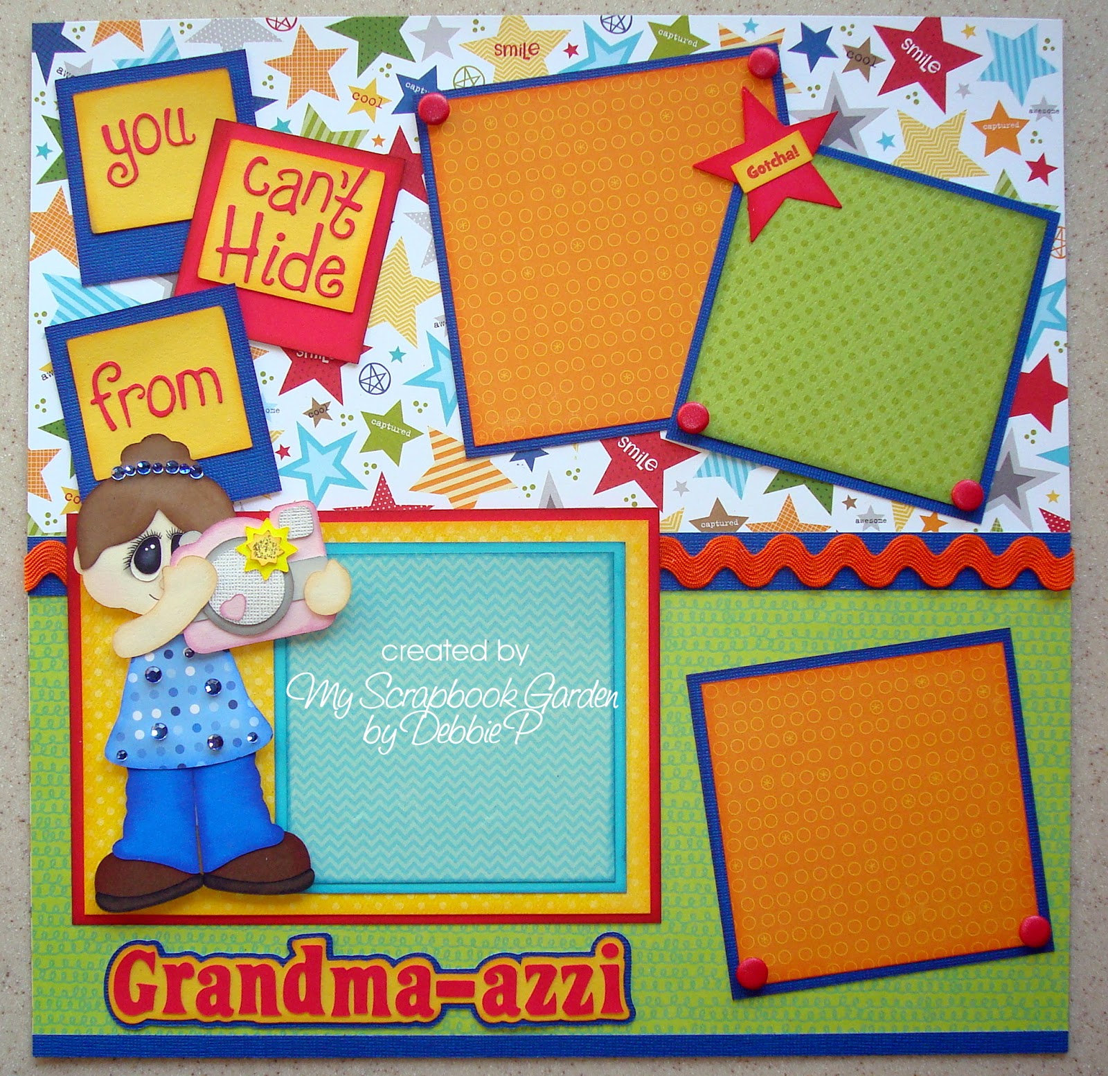 My Scrapbook Garden Grandmaazzi Layout