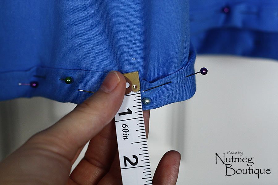 Nutmeg Boutique Summer maxi dress hemming (Part 3)