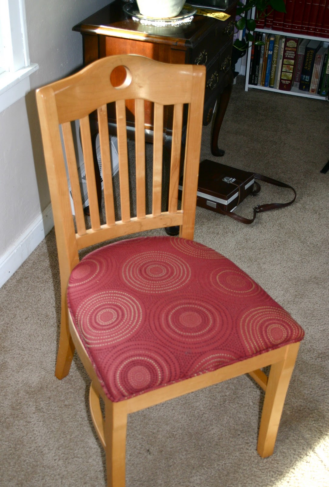 Doodle Bug Reupholstered Dining Chairs + Cording