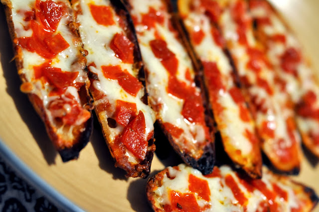 Pepperoni Pizza Potato Skins | Taste As You Go