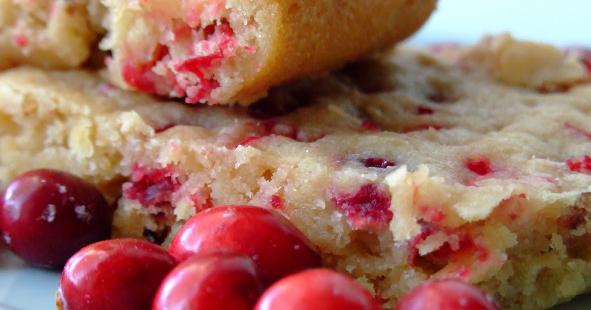 From Beyond My Kitchen Window Cranberry Nut Bars...