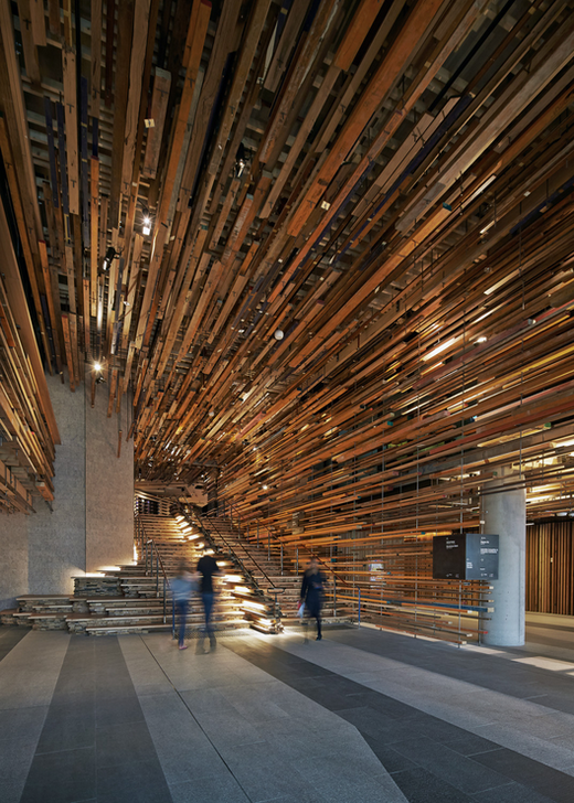 TECTURA+ARQUI = ARQUITECTURA Tablones de madera reciclada crean